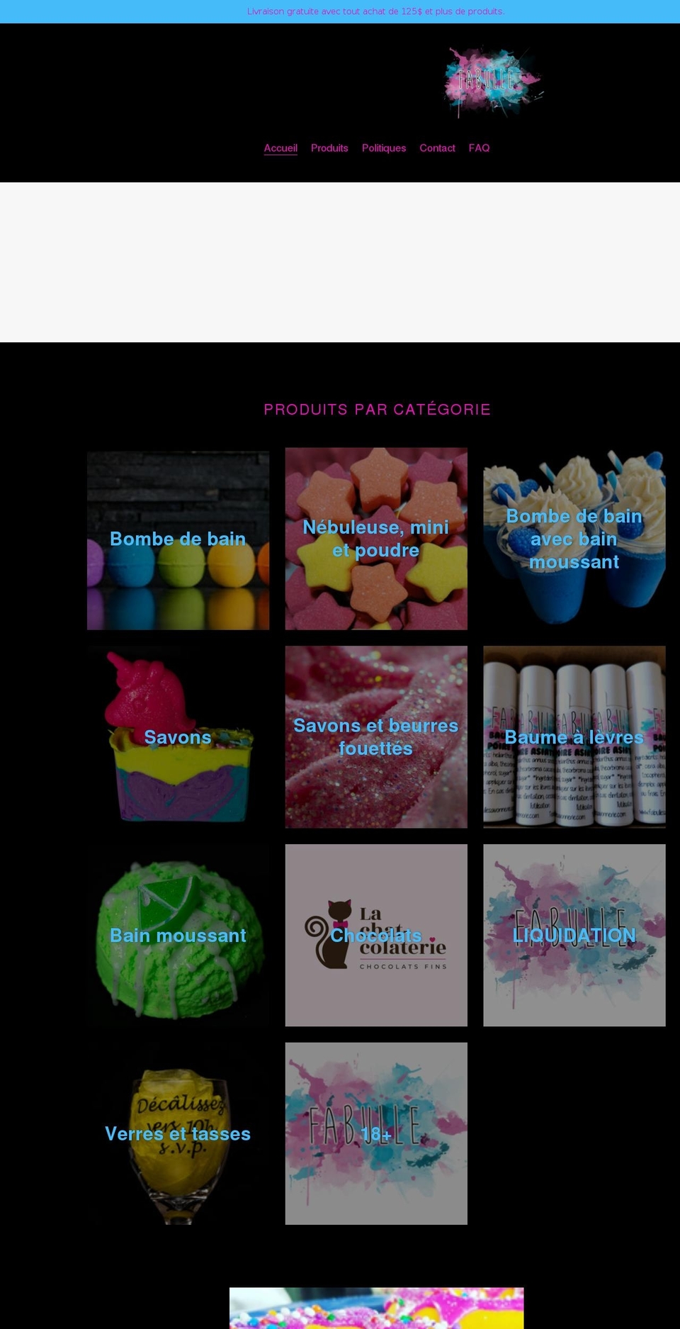 fabullesavonnerie.com shopify website screenshot
