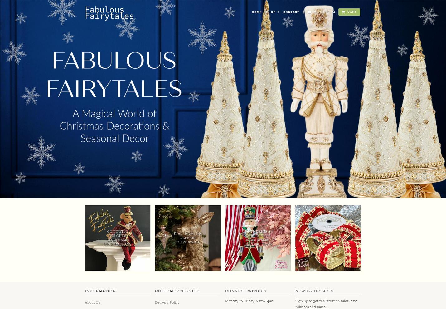 fabulousfairytales.com shopify website screenshot