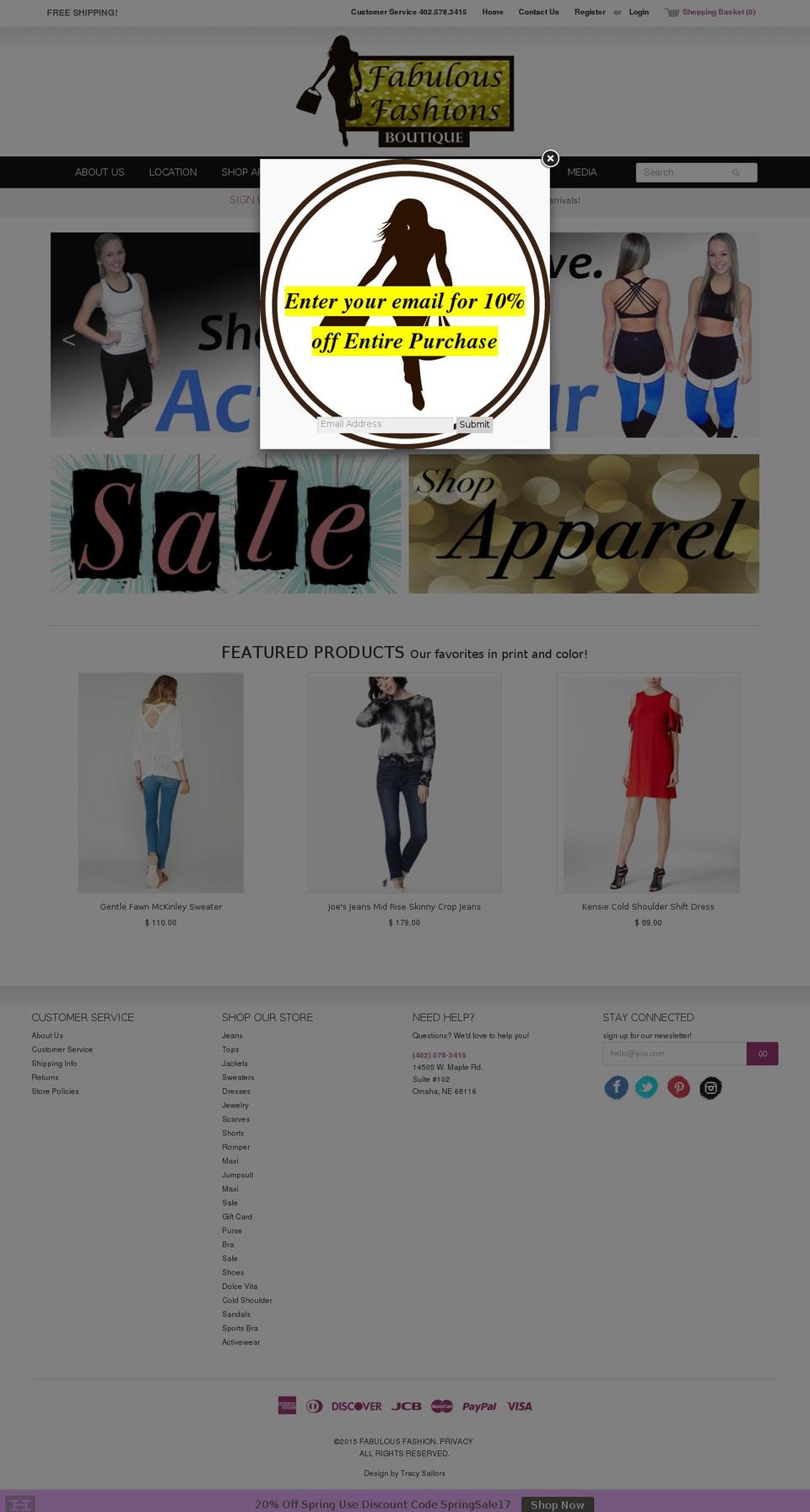 fabulousfashionsomaha.com shopify website screenshot