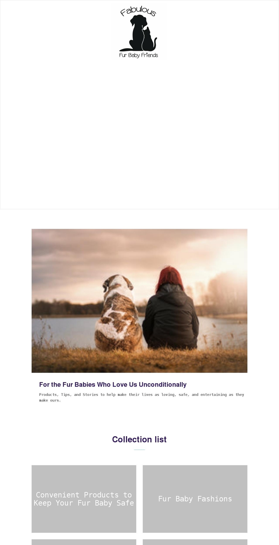 fabulousfurbabyfriends.com shopify website screenshot
