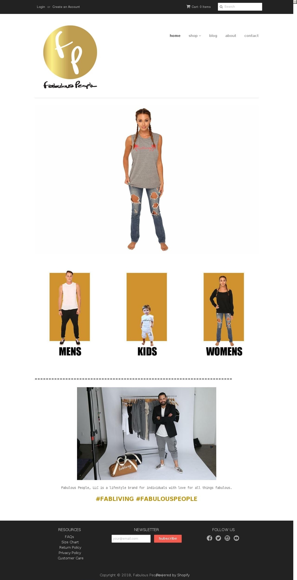 fabulouspeople.com shopify website screenshot