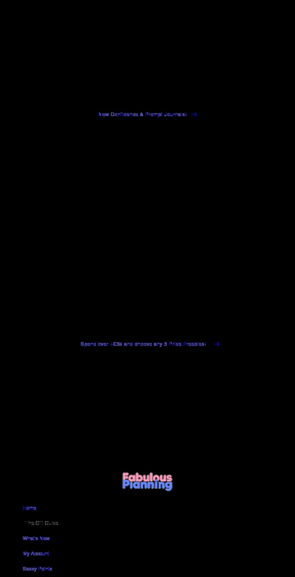 fabulousplanning.co.uk shopify website screenshot