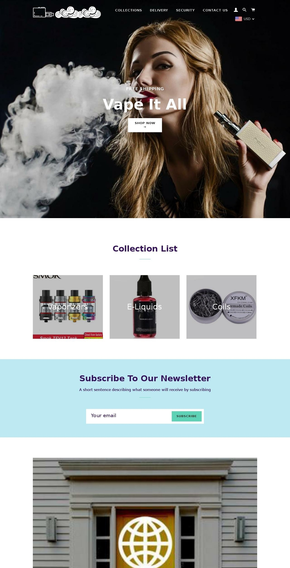 fabulousvapes.com — Shopify storefront screenshot