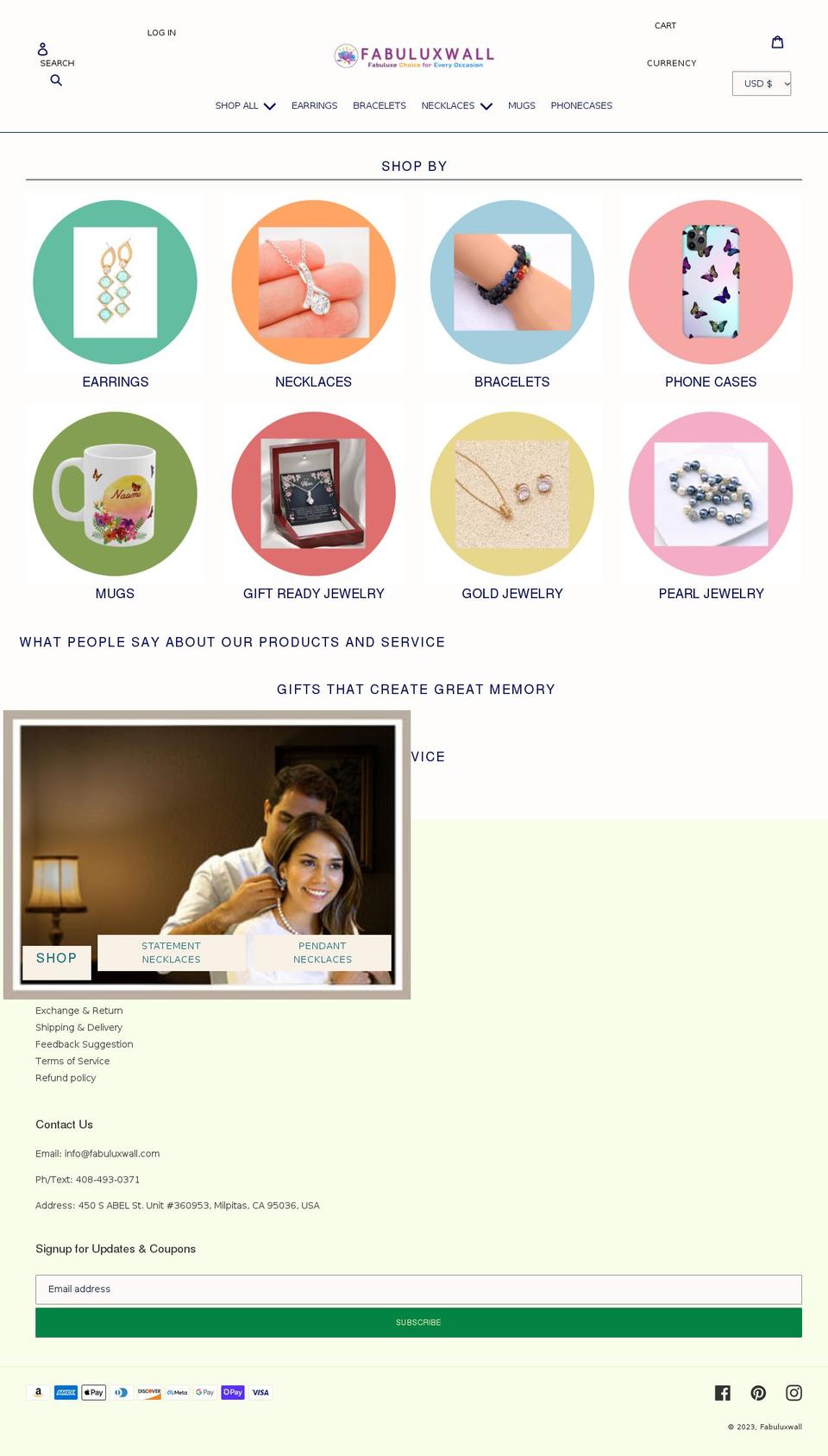 fabuluxwall.com shopify website screenshot