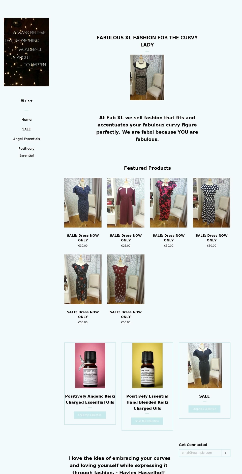 fabxl.com shopify website screenshot