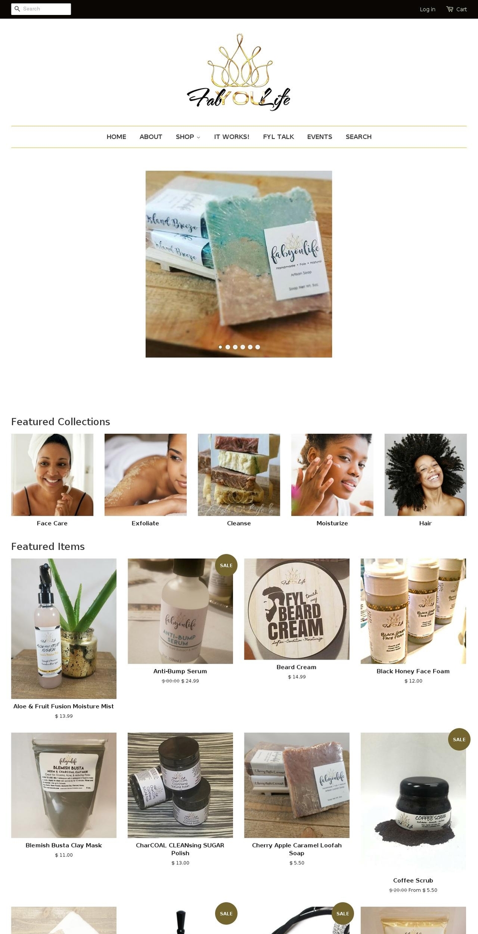 fabyoulife.com shopify website screenshot
