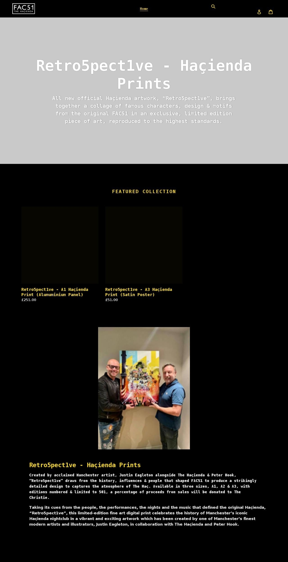 fac51thehaciendastore.com shopify website screenshot