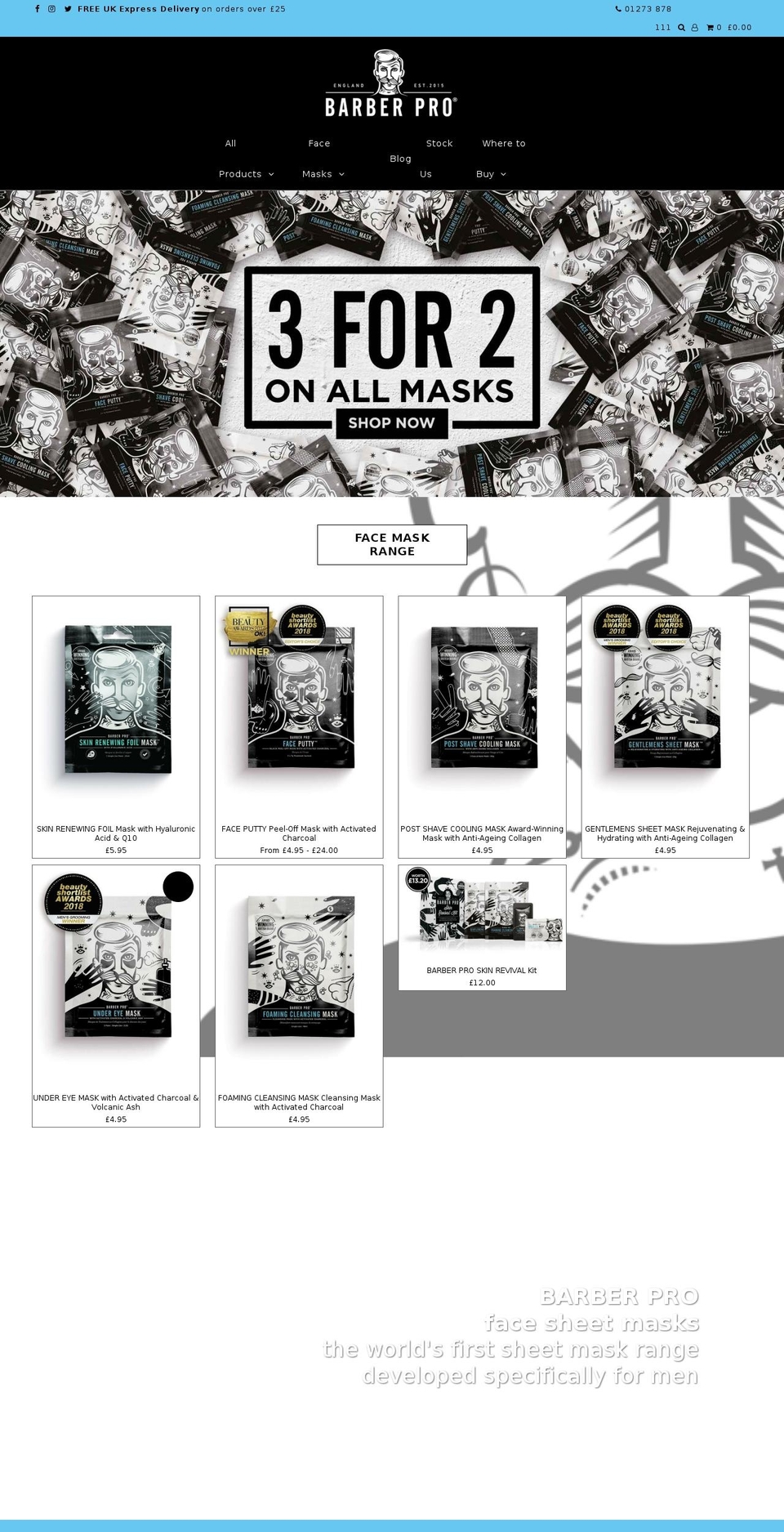 face-putty.com — Shopify storefront screenshot