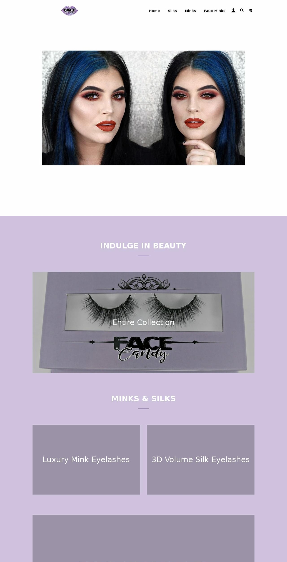 facecandyland.com — Shopify storefront screenshot