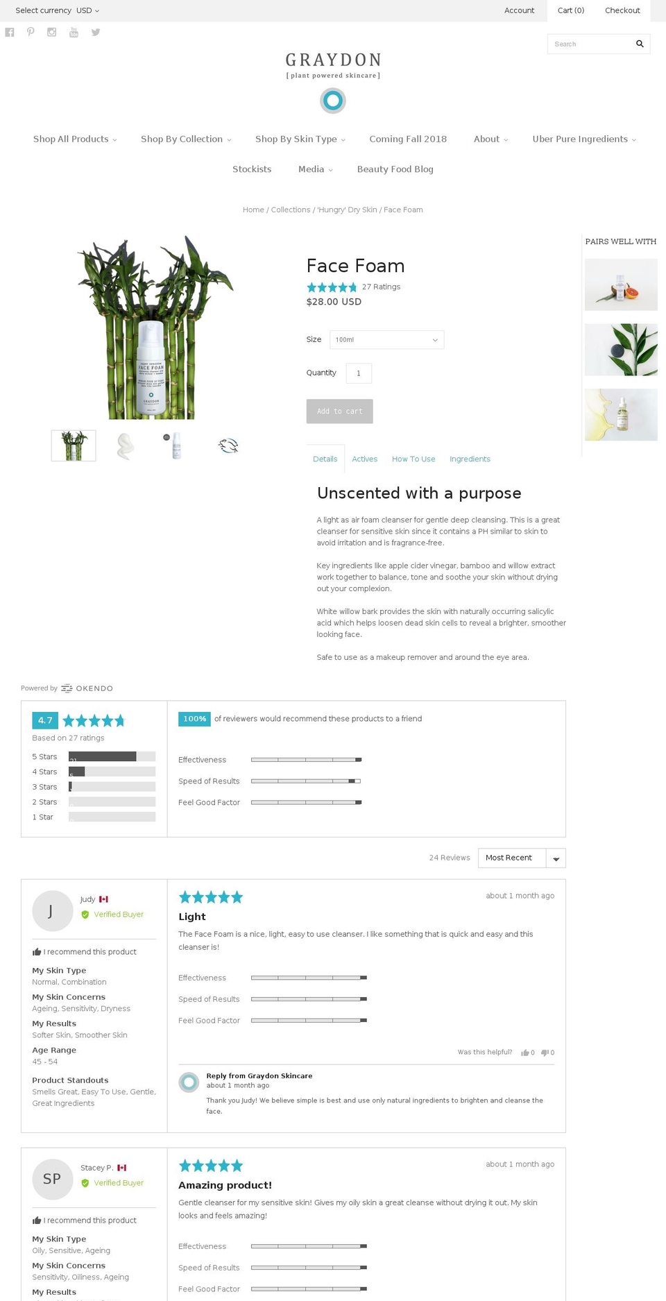 [Plus] Removed blue bar USA Shopify theme site example facefoamcleanser.com