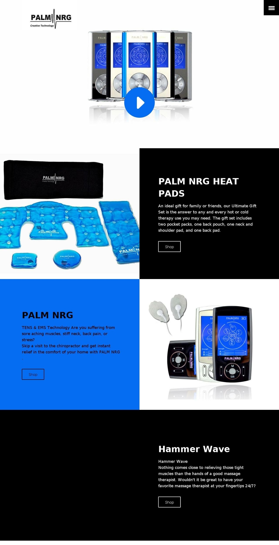 facenrg.com shopify website screenshot