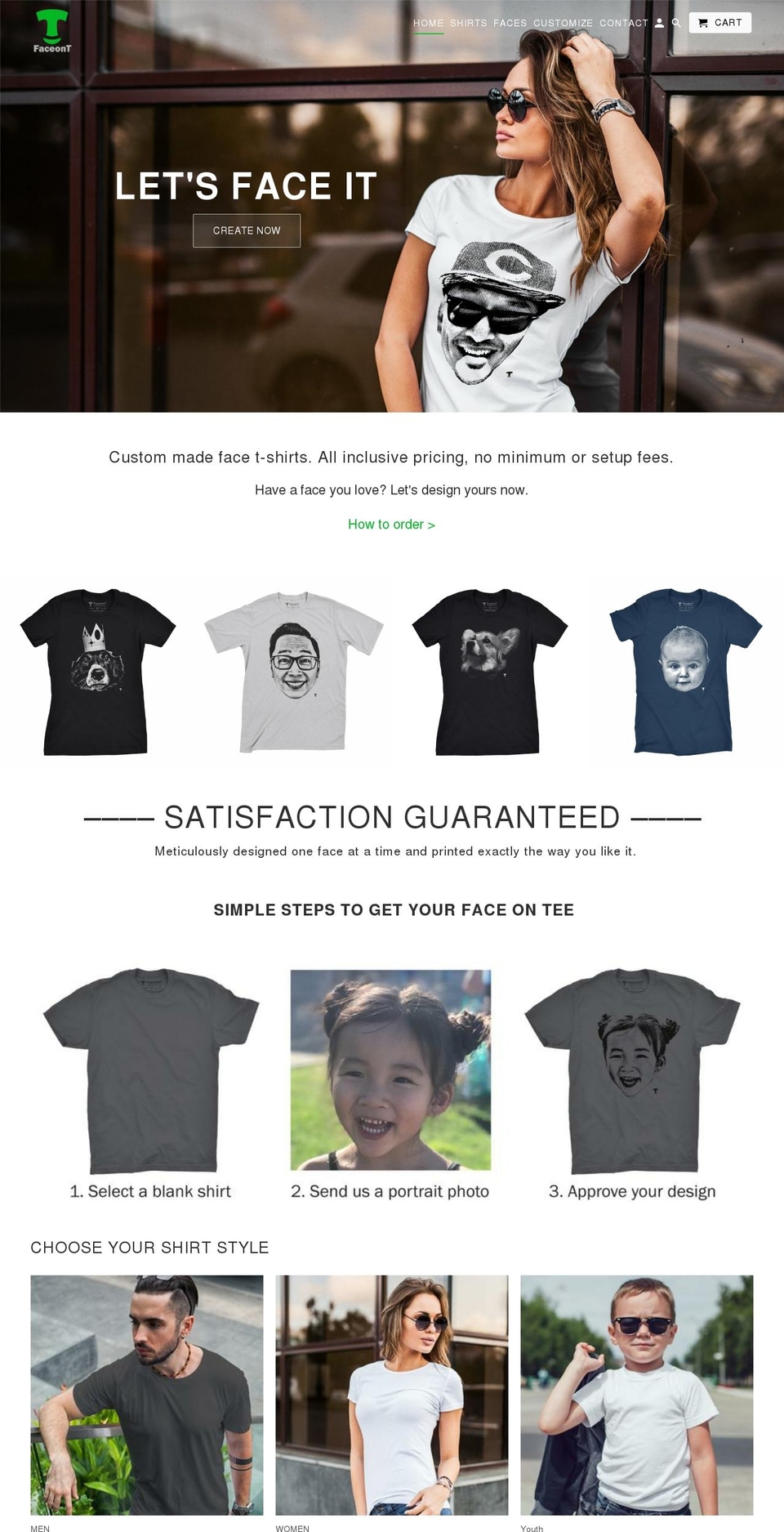 faceont.com — Shopify storefront screenshot