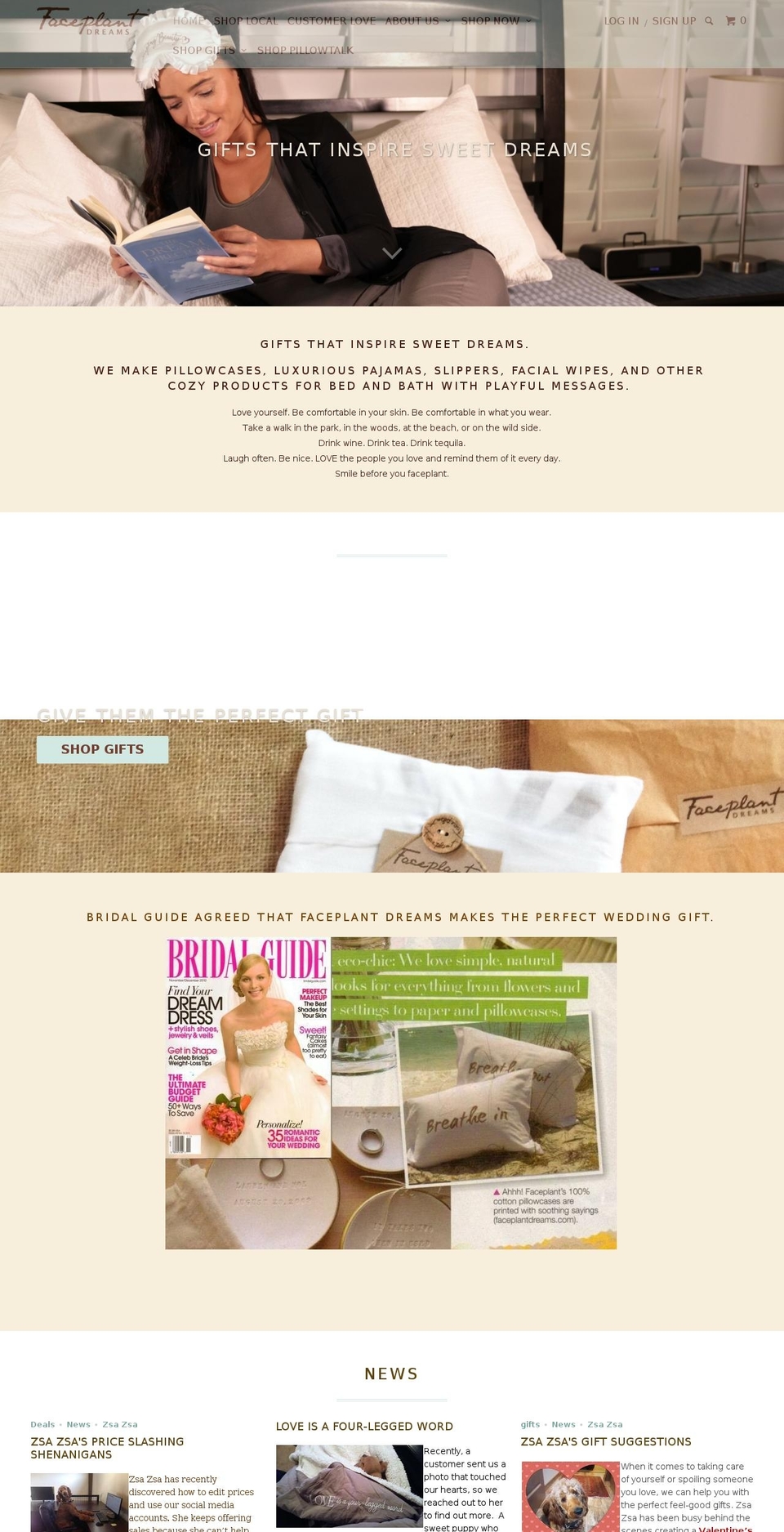faceplantprayers.com shopify website screenshot