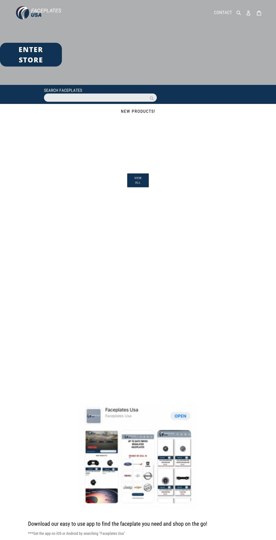 faceplatesusa.com shopify website screenshot