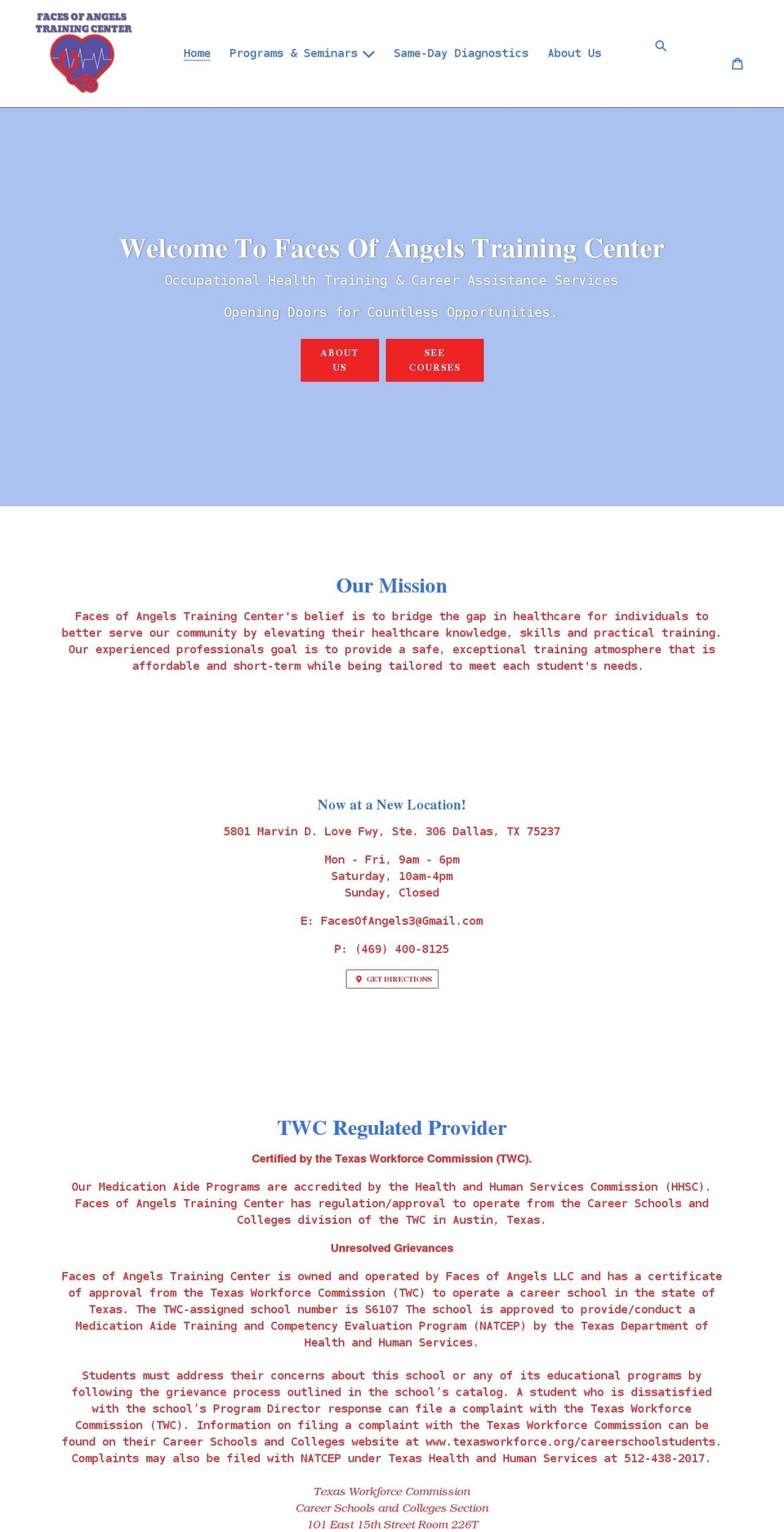 Faces Of Angels Shopify theme site example faces-of-angels-llc.myshopify.com