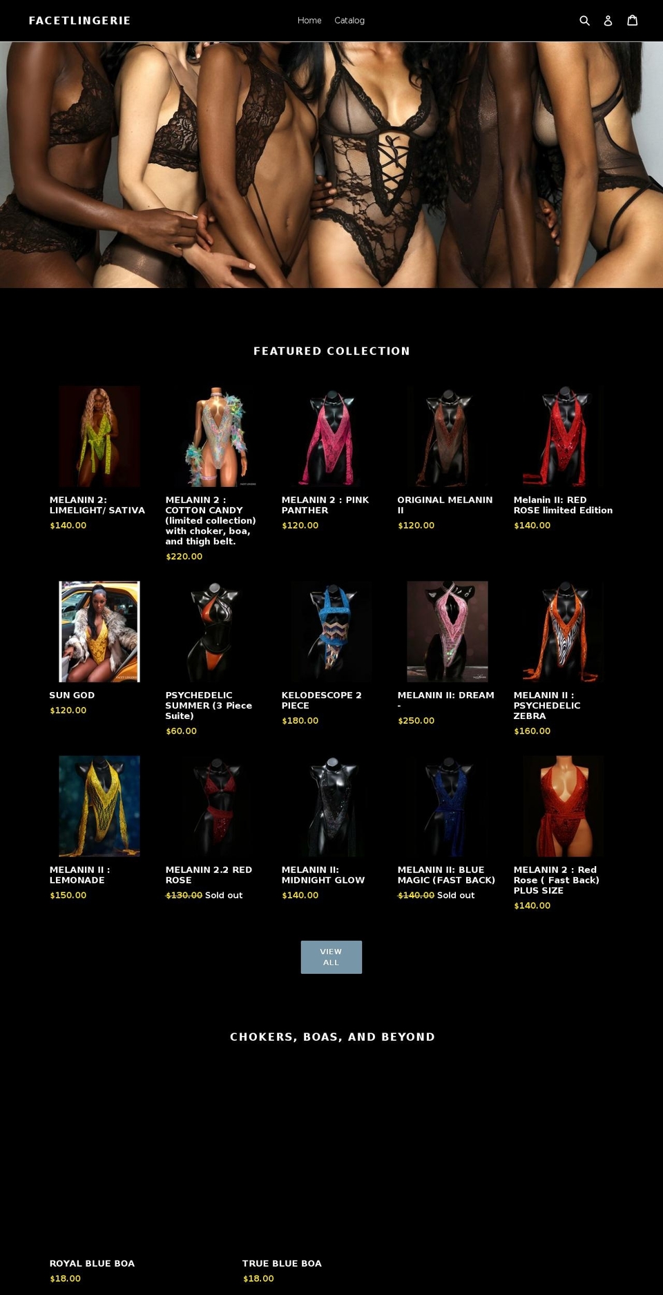 facetbrand.com — Shopify storefront screenshot