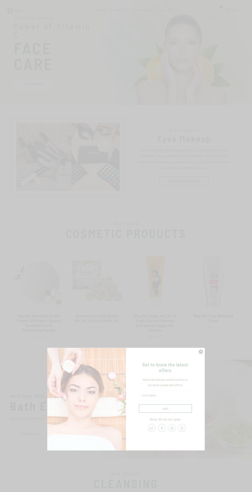 install Shopify theme site example facialdelight.com