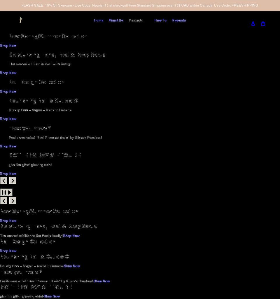 facile-nails.com shopify website screenshot