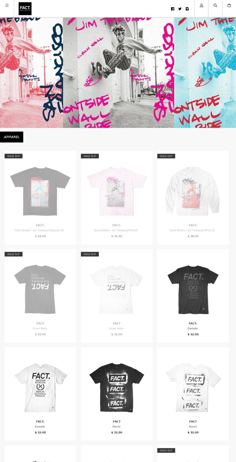 factbrand.com shopify website screenshot