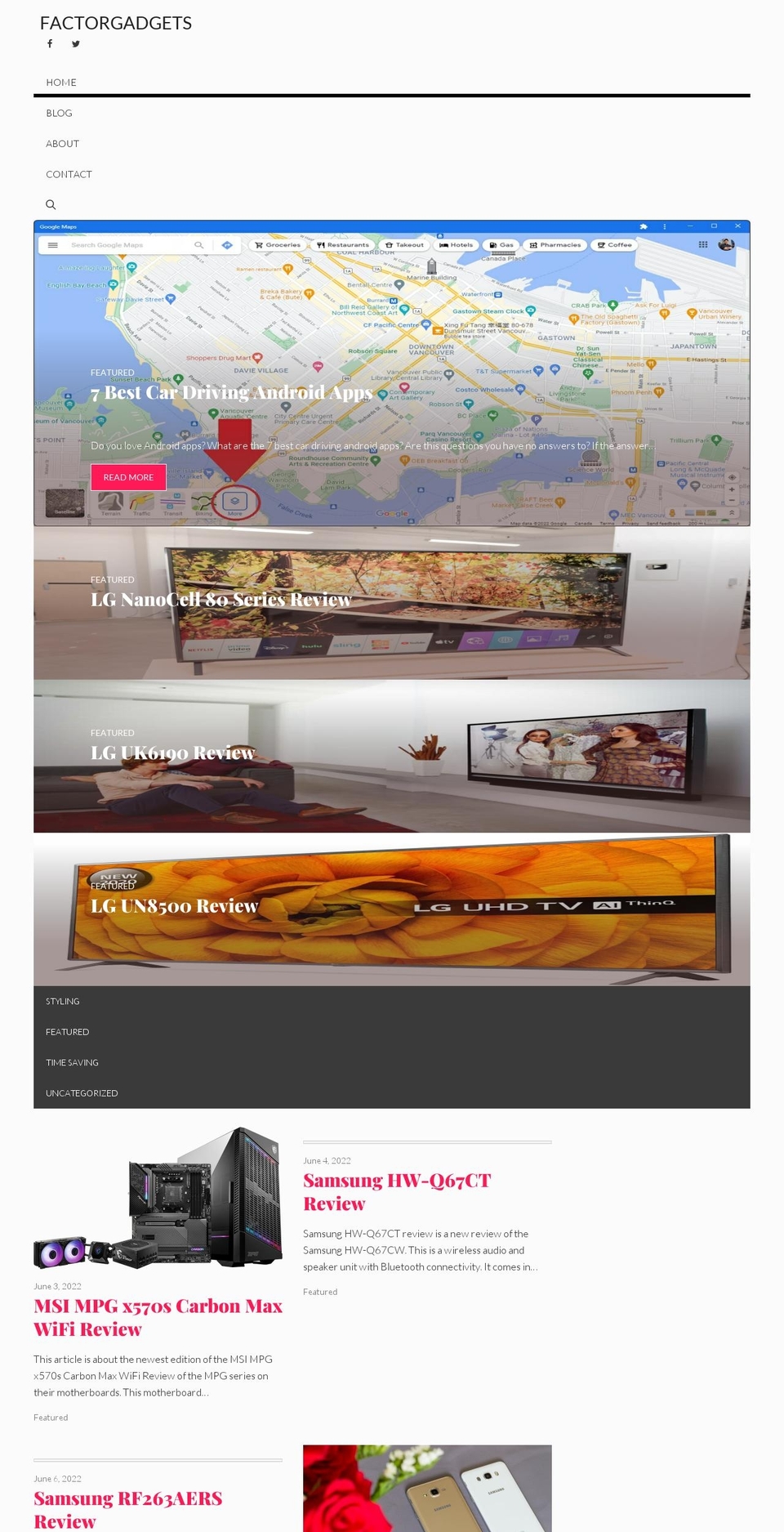 factorgadgets.com — Shopify storefront screenshot