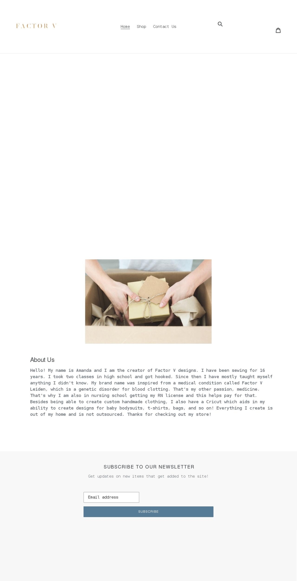 factorvdesigns.com shopify website screenshot