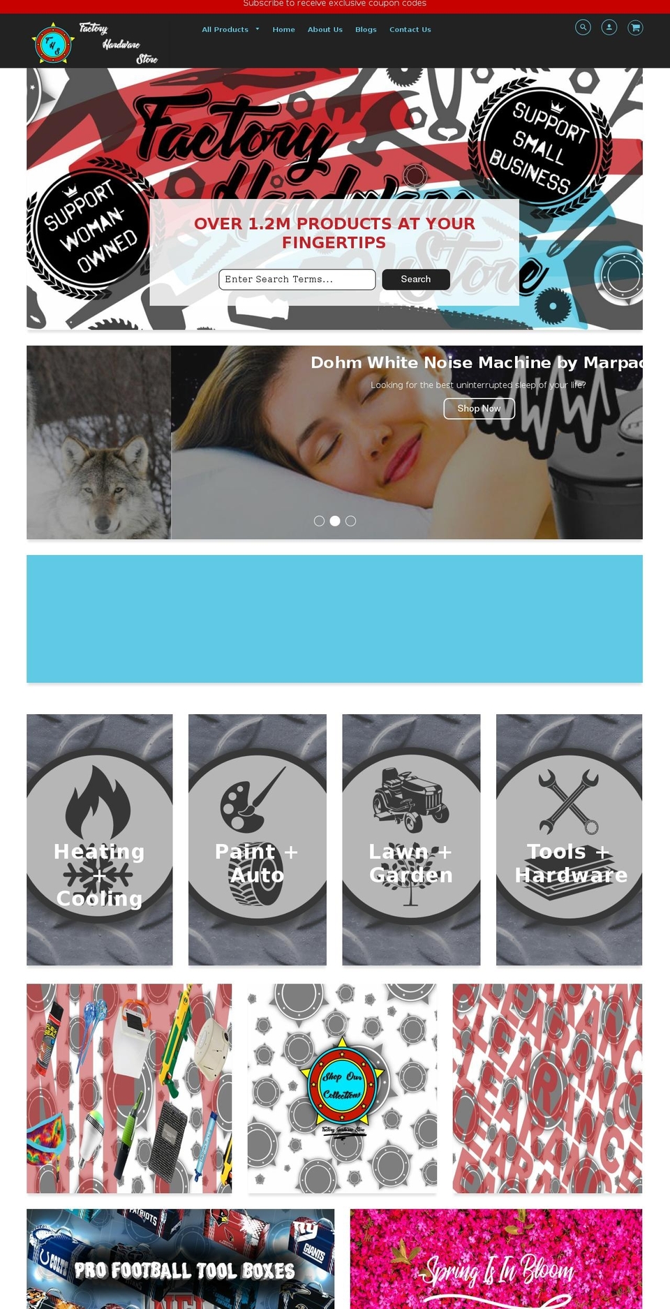 factoryhardwarestore.com — Shopify storefront screenshot