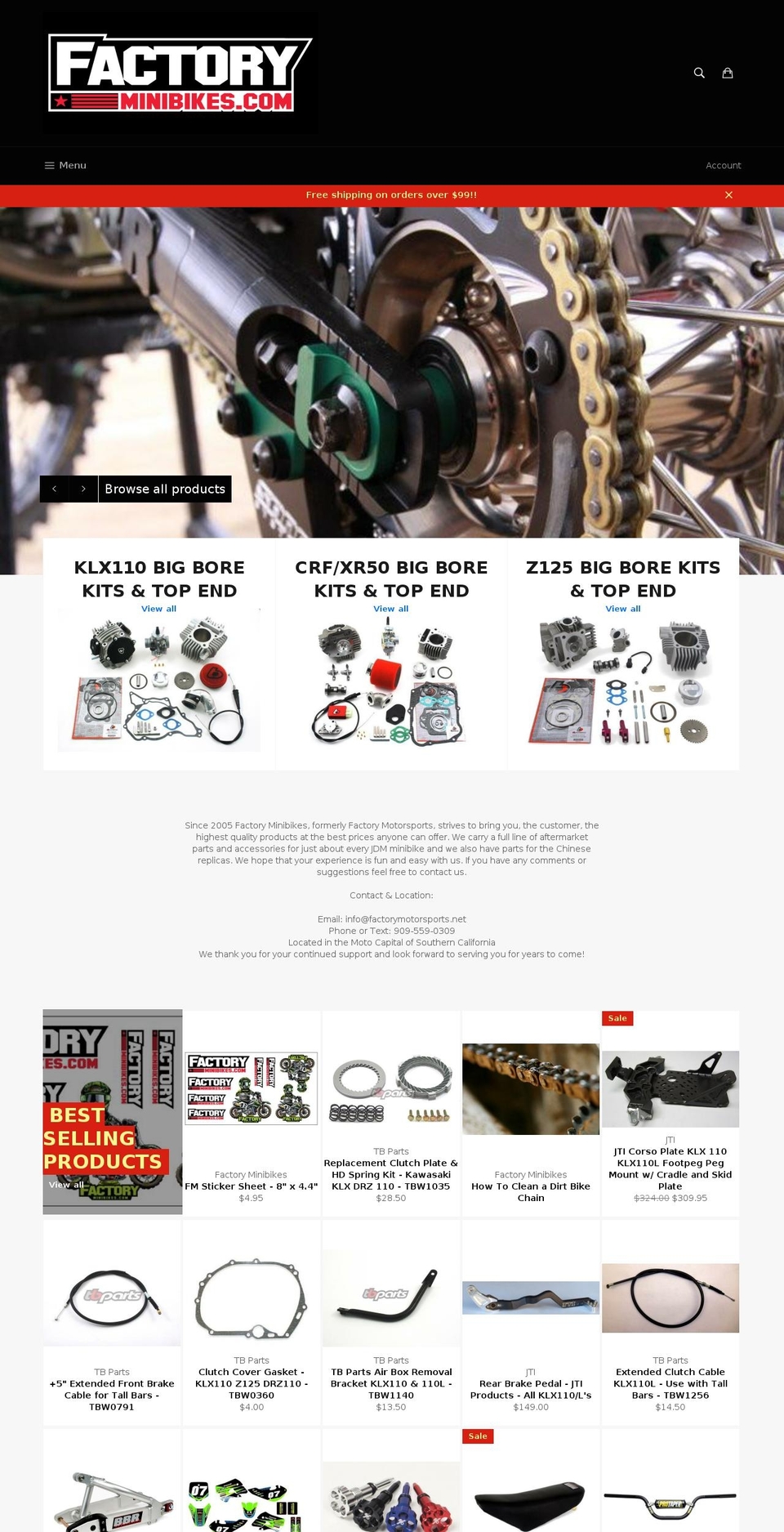 factorymotorsports.net shopify website screenshot