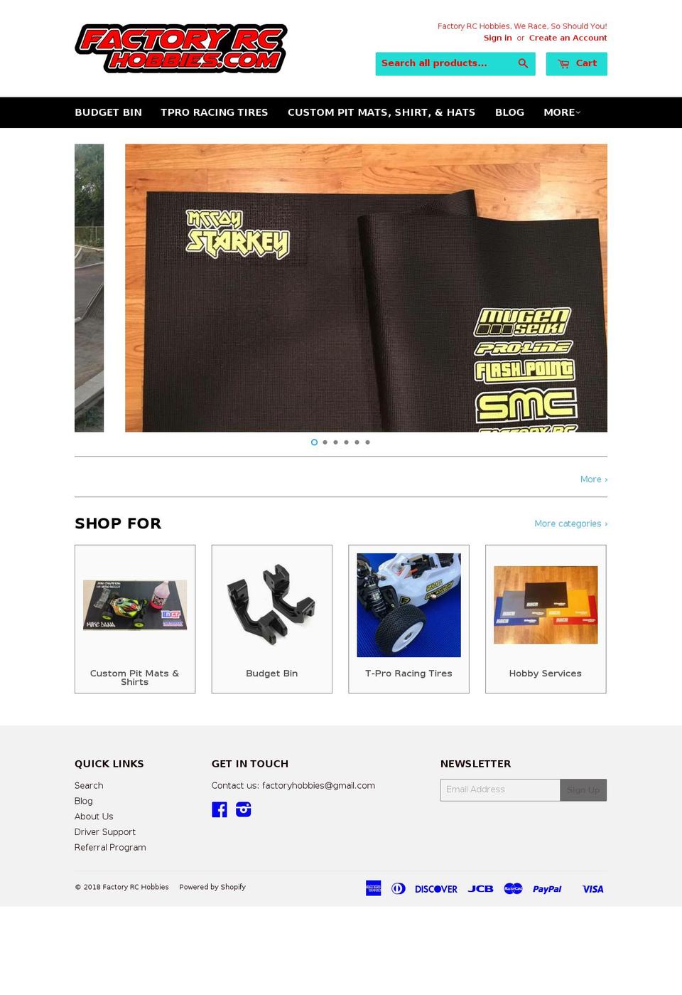 factoryrc.com — Shopify storefront screenshot