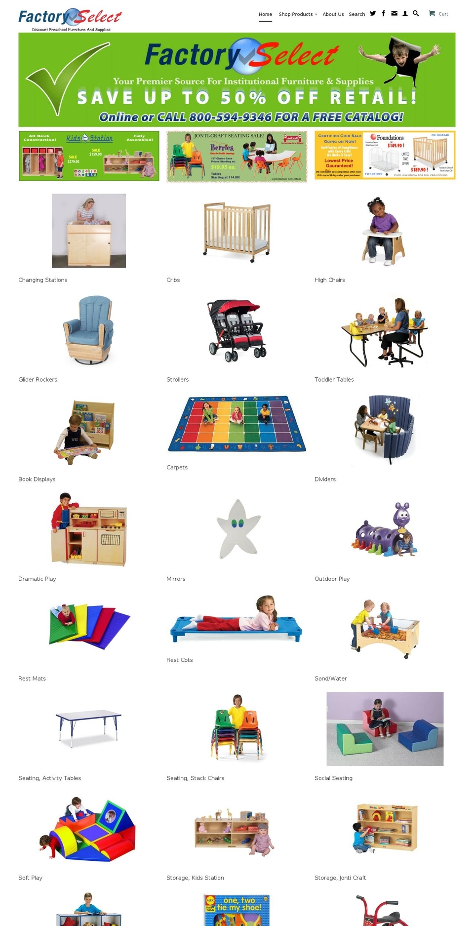 factoryselectonline.com shopify website screenshot