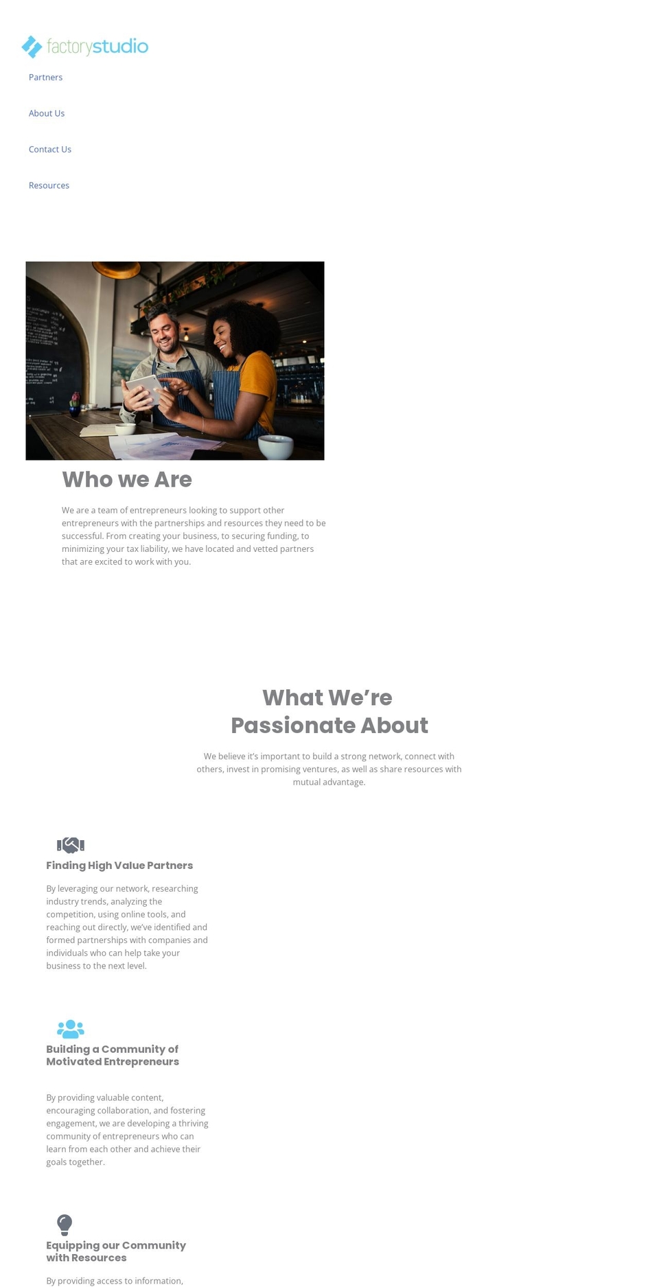 factorystudiotx.com shopify website screenshot