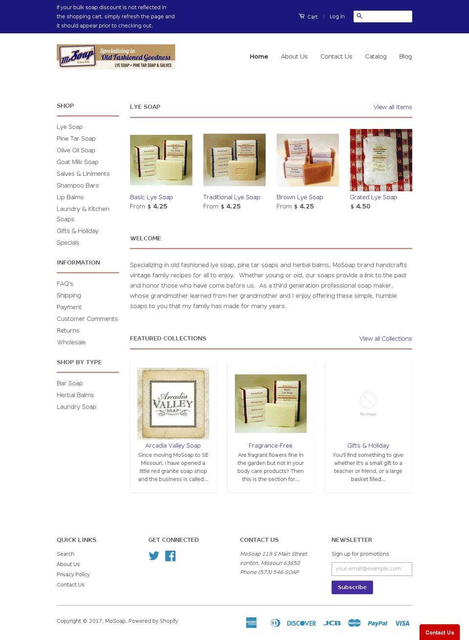 factsaboutsoap.net shopify website screenshot