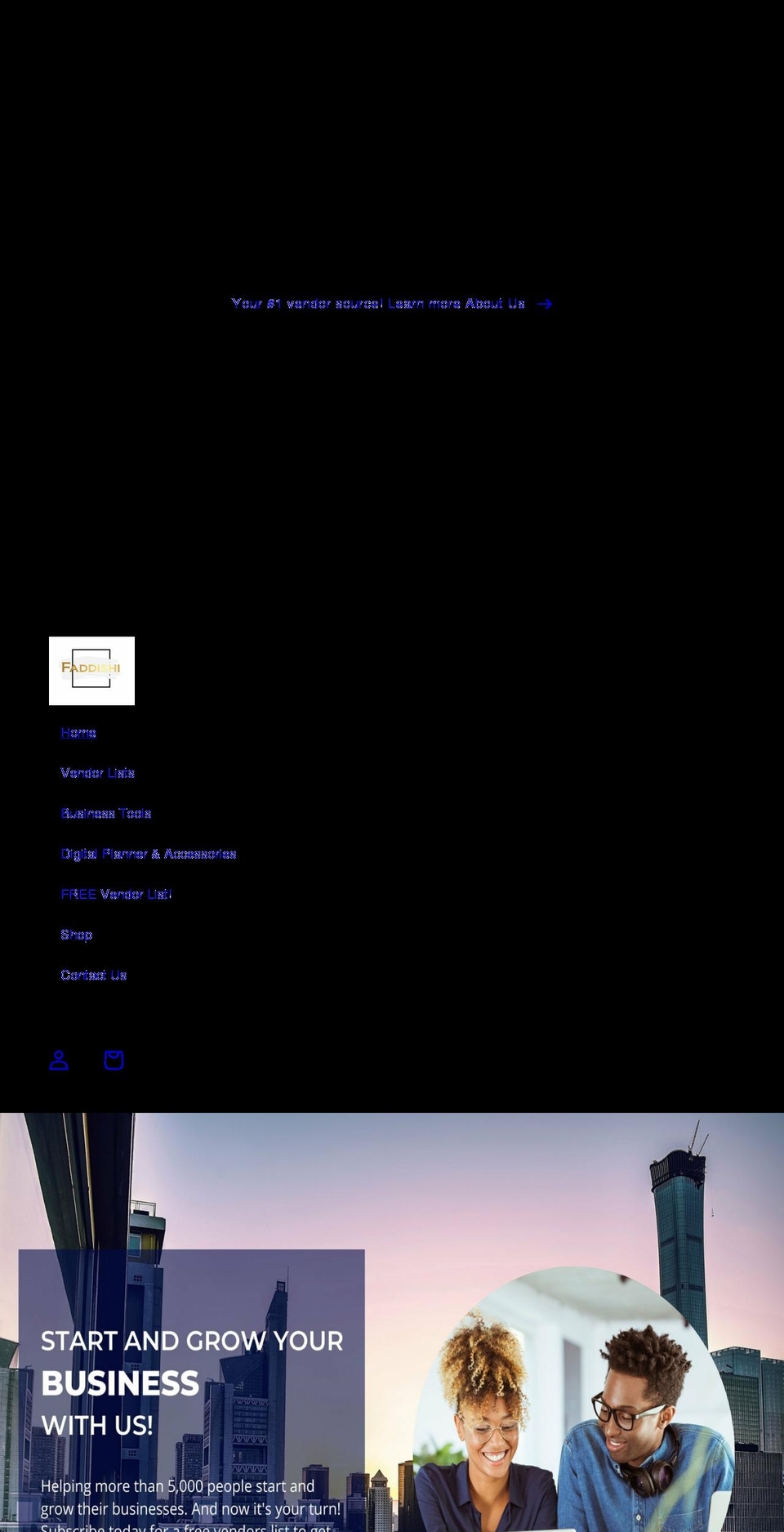 faddishi.com shopify website screenshot