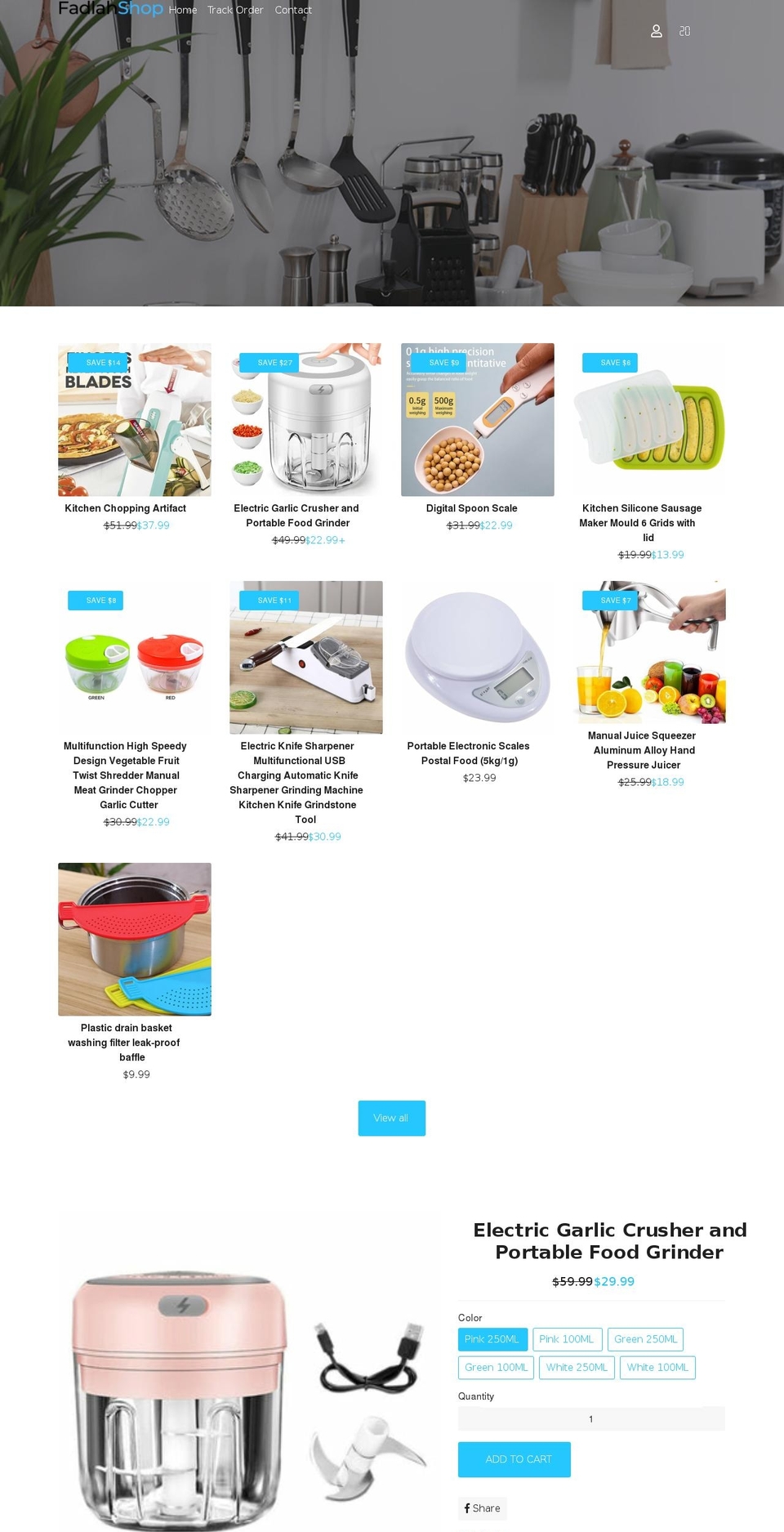 fadlahshop.com shopify website screenshot