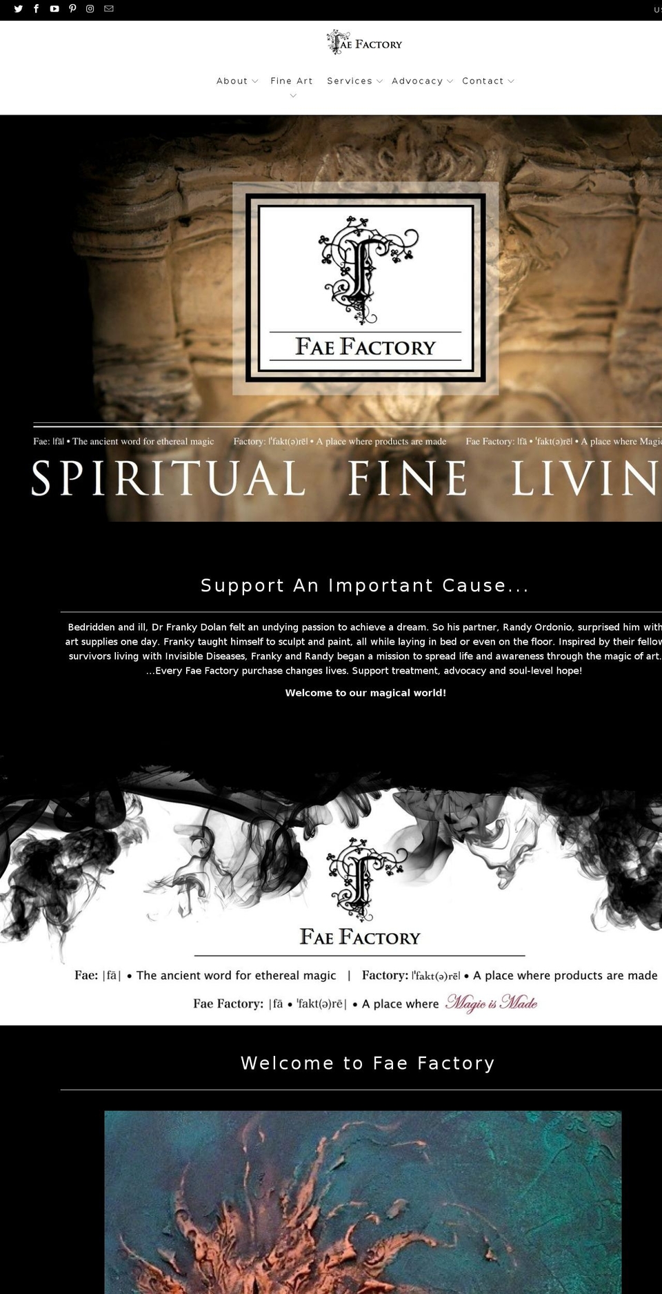 faefactory.com — Shopify storefront screenshot