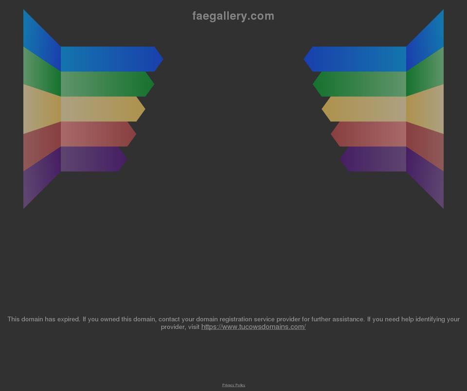 faegallery.com shopify website screenshot