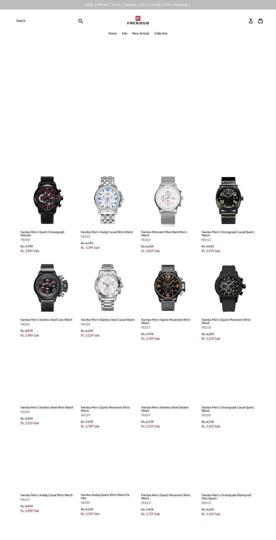 faerduo.com — Shopify storefront screenshot