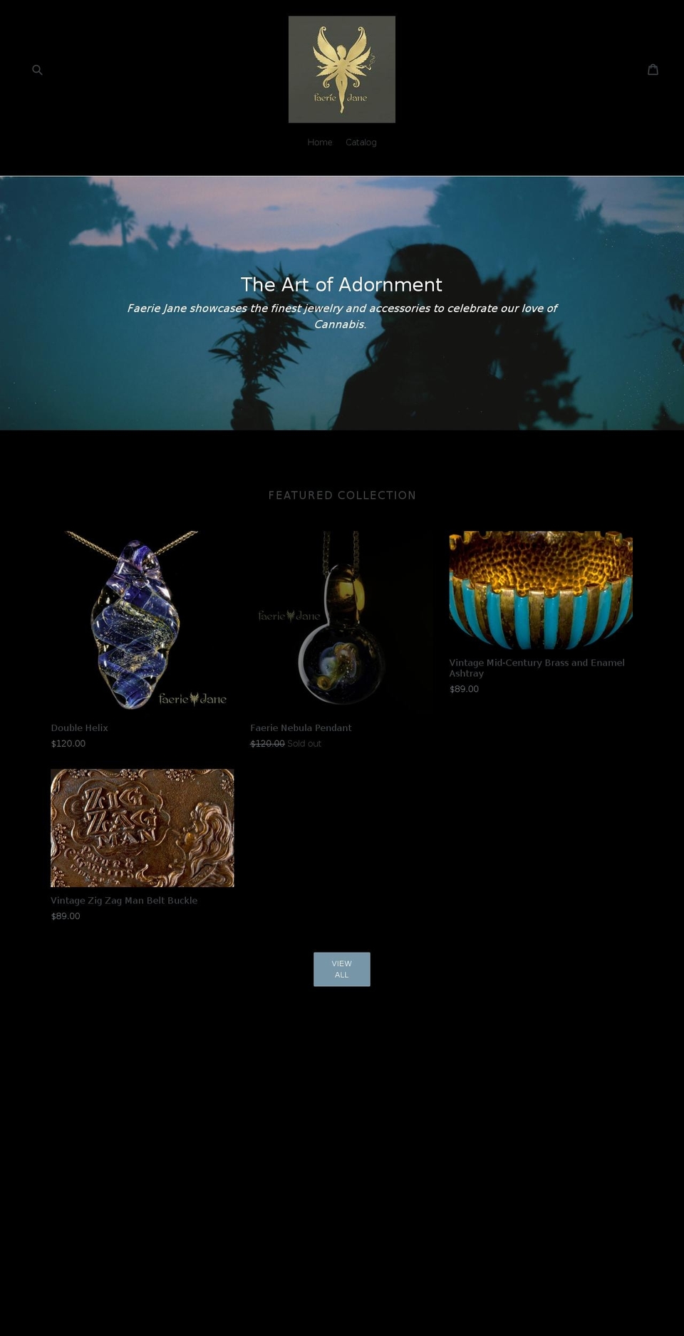 faeriejane.com shopify website screenshot