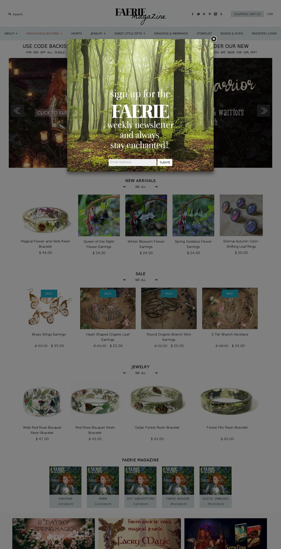 Faerie Mag v5.0 - BOLD WIP Shopify theme site example faeriemag.com