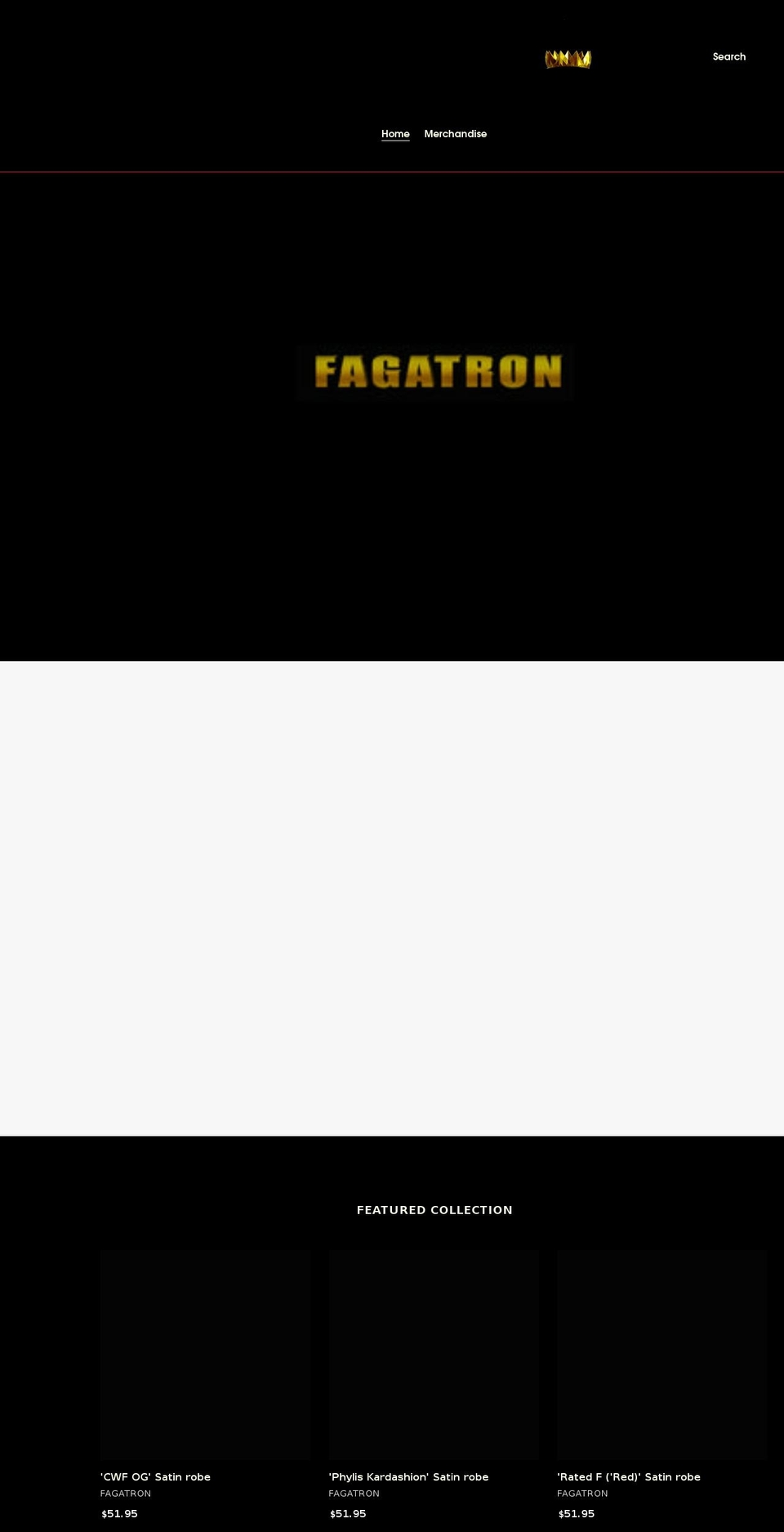 fagatron.com shopify website screenshot