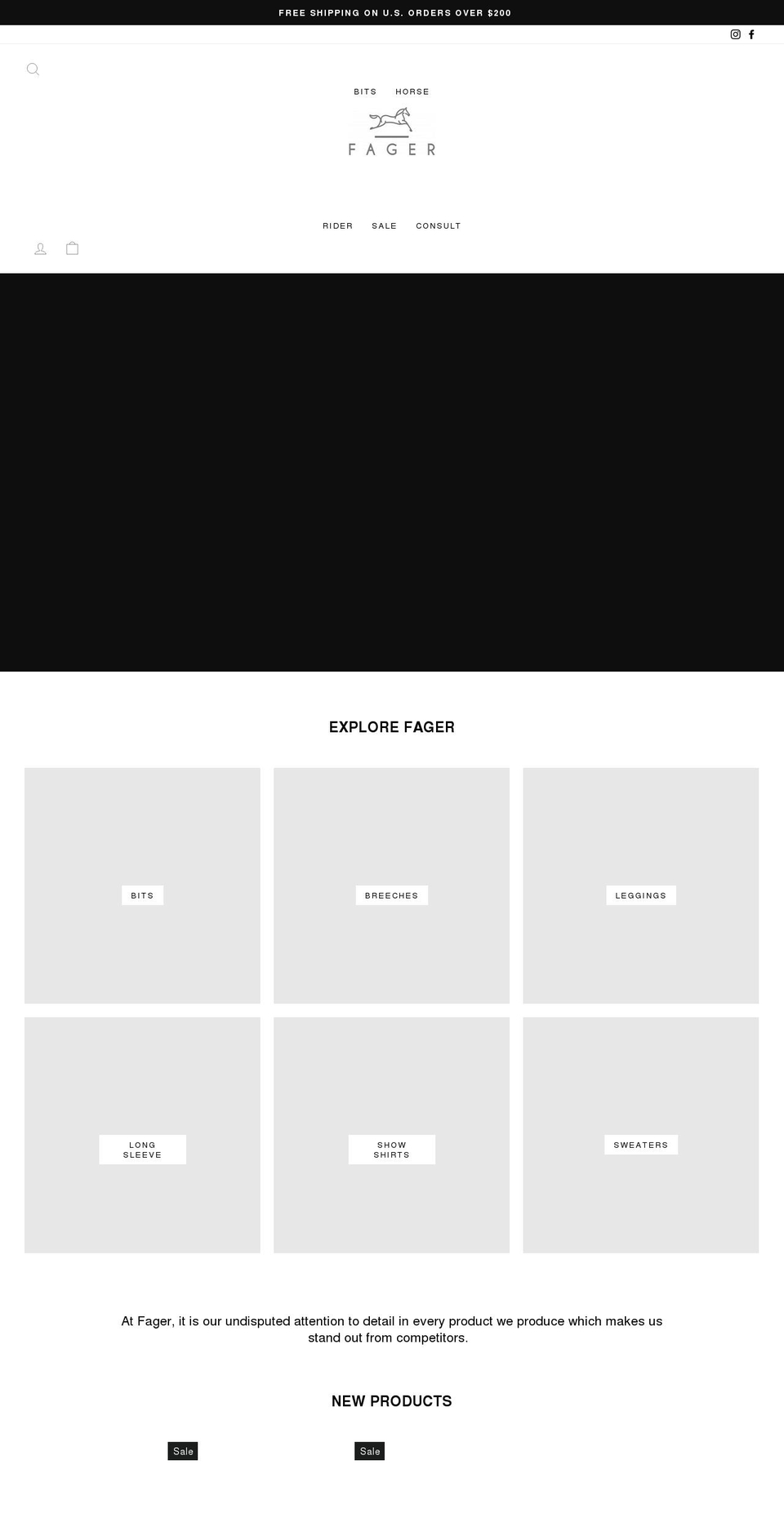 fagerbitsusa.com shopify website screenshot