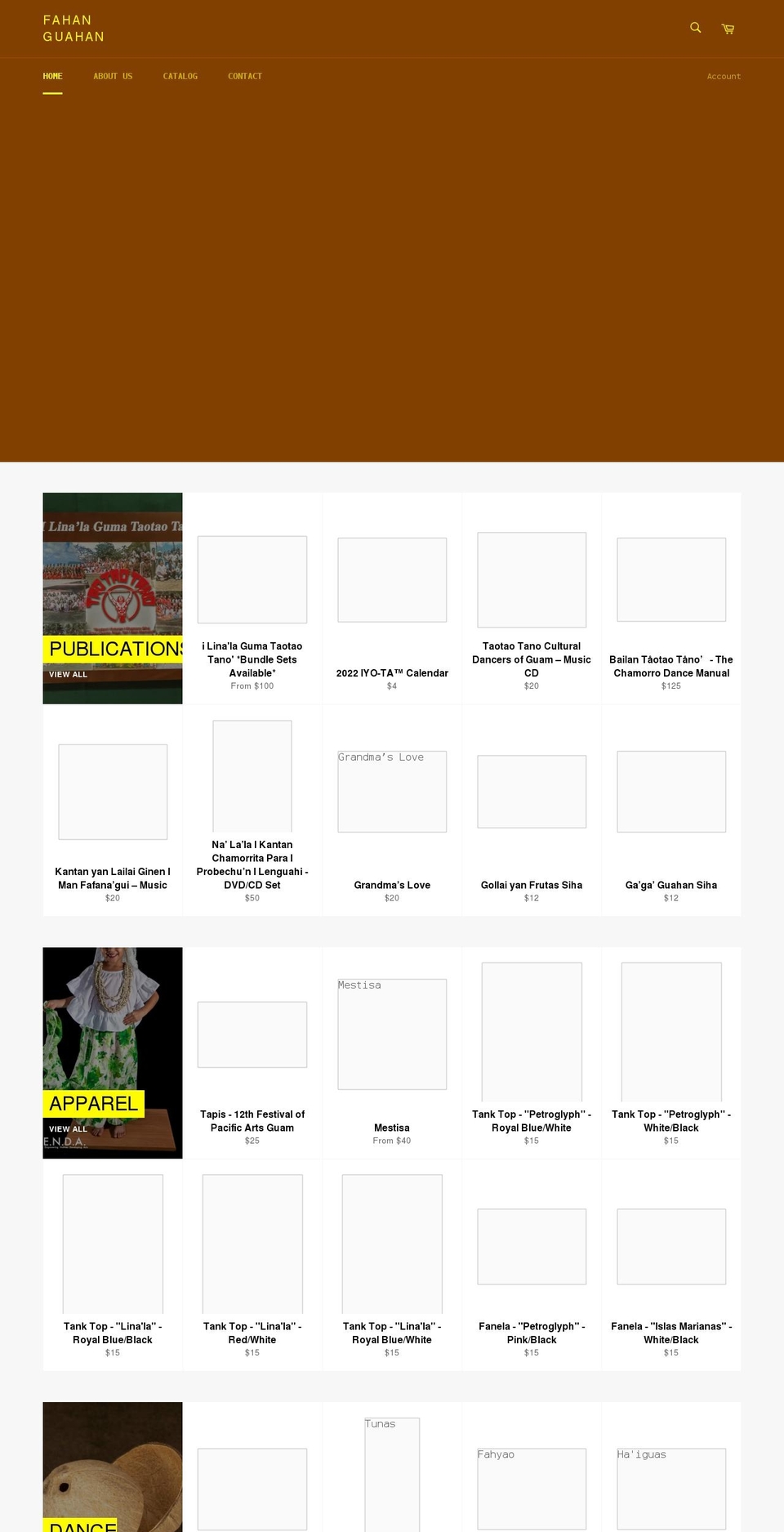 fahanguahan.com shopify website screenshot
