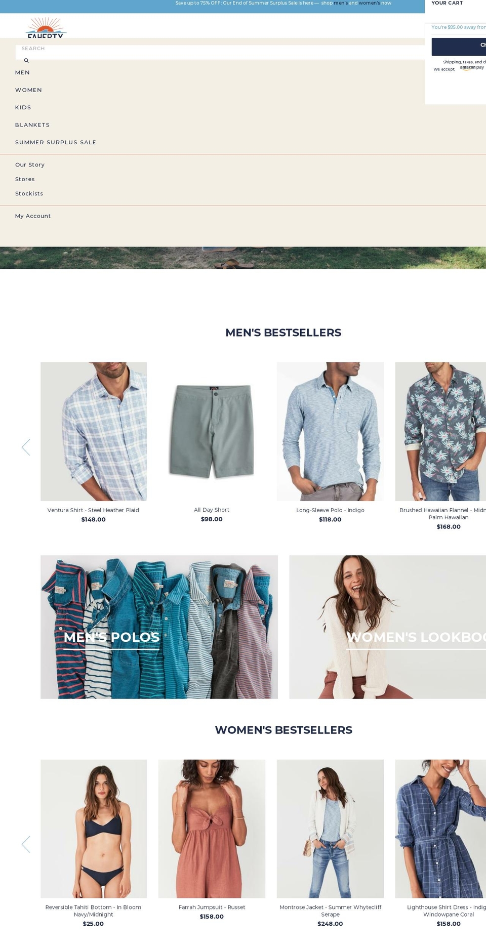 Production | BVA Shopify theme site example fahertybrand.net