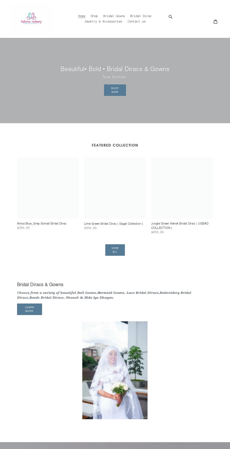 fahmanaleey.com shopify website screenshot