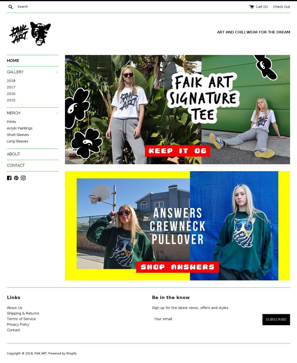 faikart.com — Shopify storefront screenshot