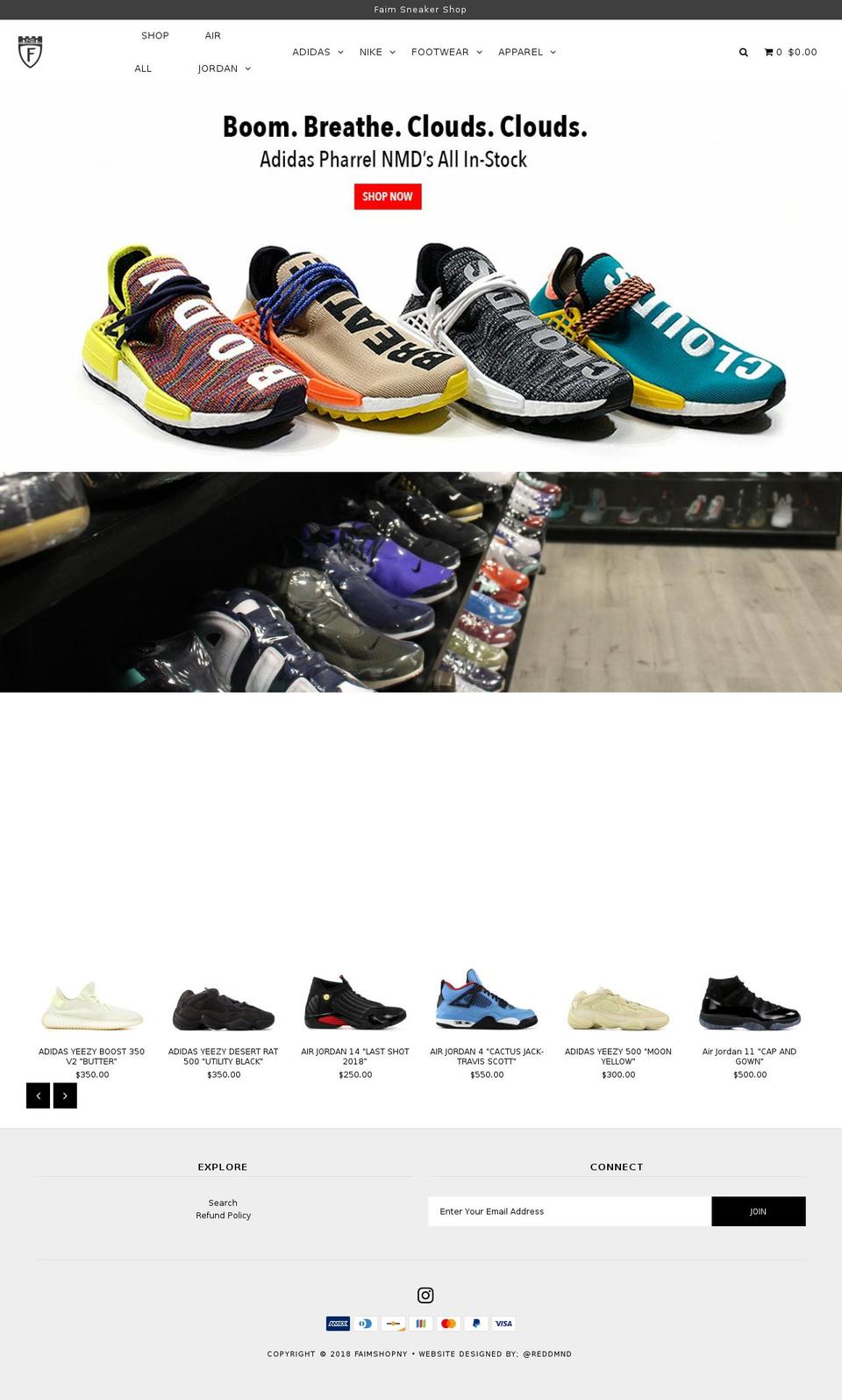 faimnyc.com shopify website screenshot