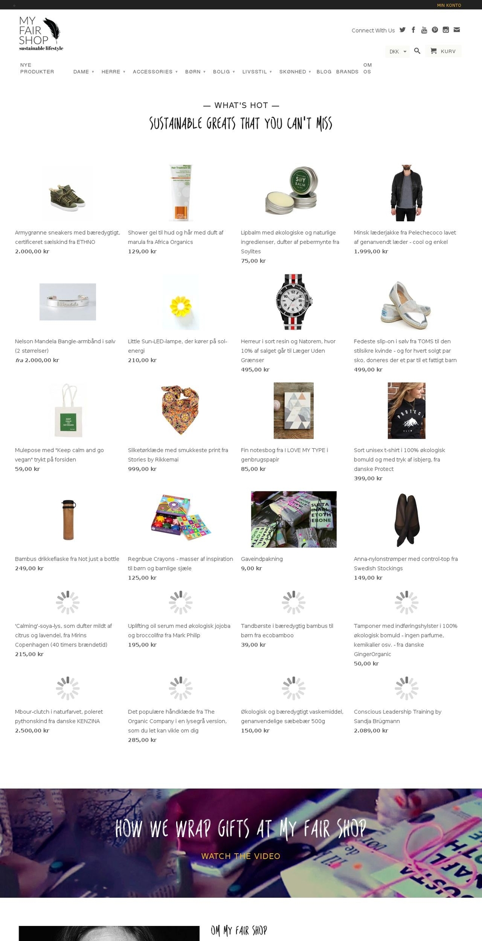 fair-shop.dk shopify website screenshot