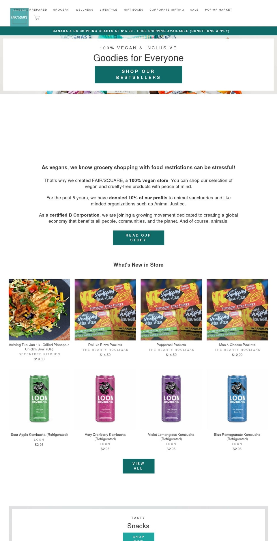 fair-square.ca shopify website screenshot
