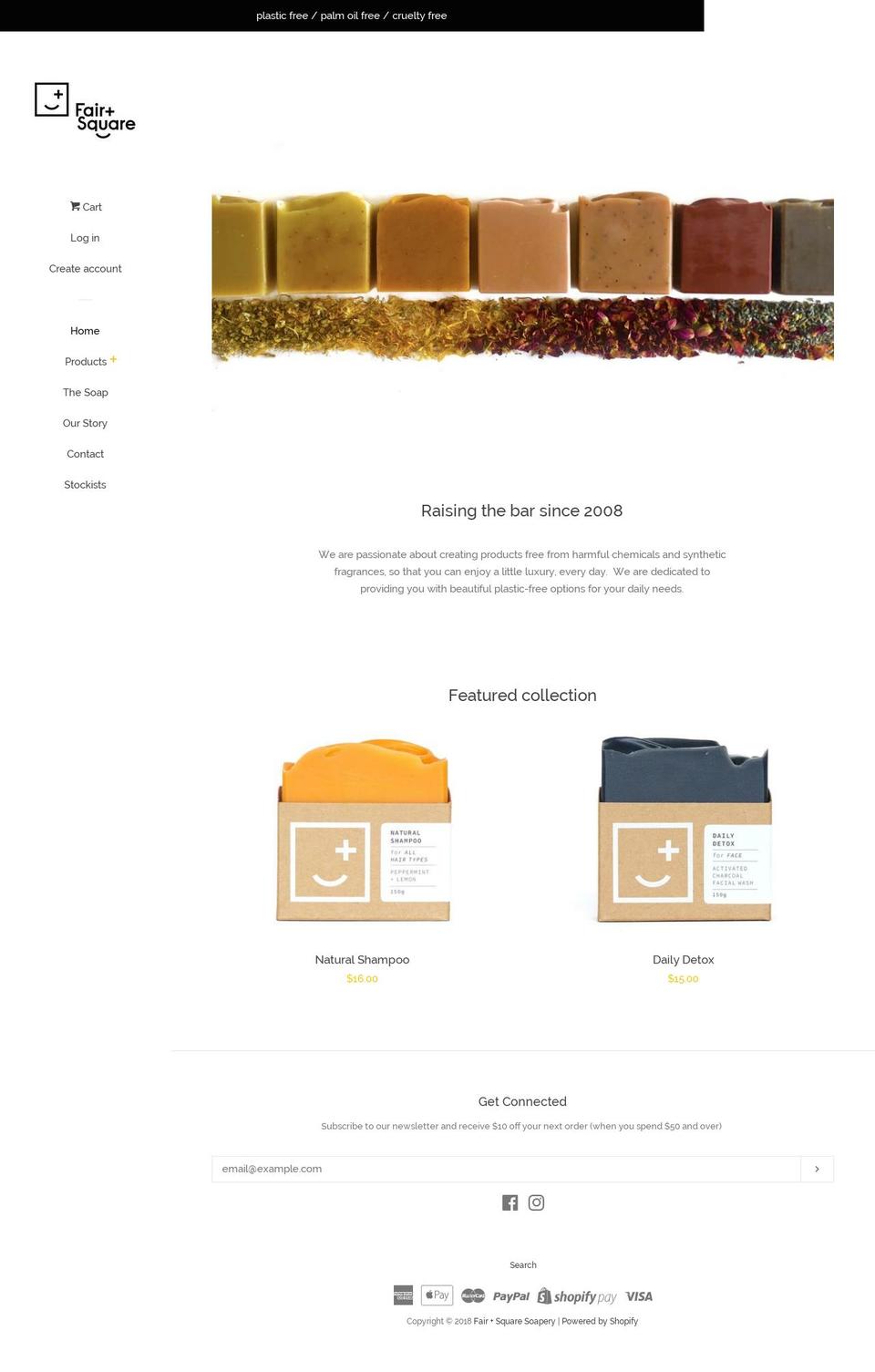 fairandsquare.co.nz shopify website screenshot