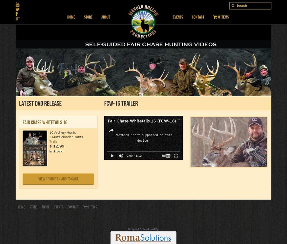 fairchasewhitetails.com shopify website screenshot
