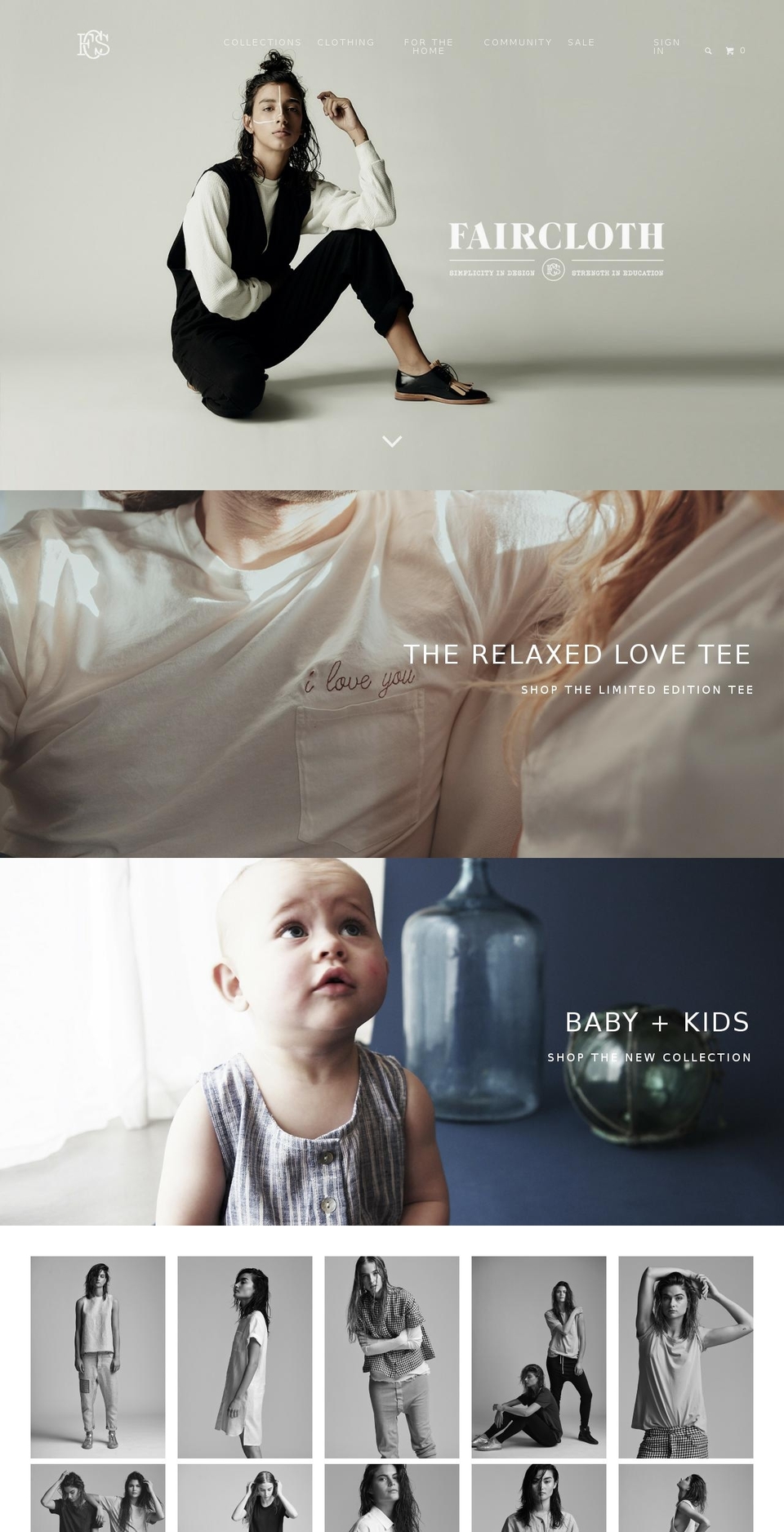 fairclothsupply.com shopify website screenshot